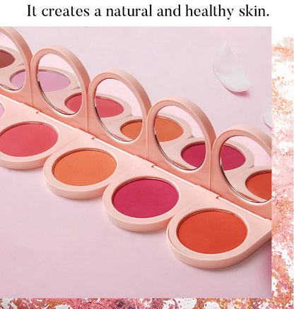 Blush Makeup Palette Custom Logo Mineral Powder Long-lasting Natural Cheek Contour Tint Peach Pink Face Blusher Cosmetics Bulk