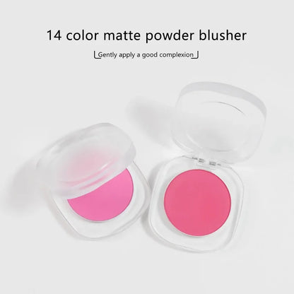 Private Label 15colors Matte Blush Powder Lightweight High Pigmented Long Lasting Waterproof Face Brighten Makeup Bulk Custom