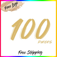 100pcs with logo