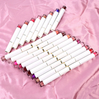 Private Label 105-color Lipgloss White Tube Custom Logo Bulk Makeup Pigment Liquid Glaze Various Matte Metal Color Aurora