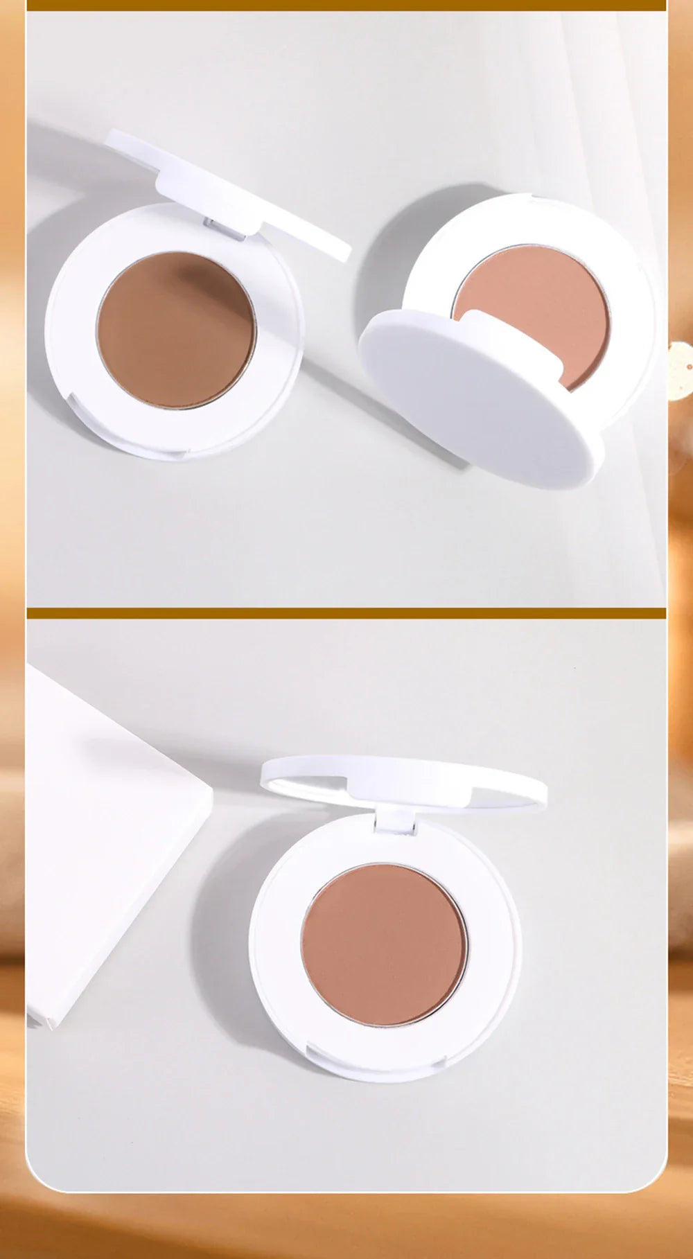 12 Color Monochrome Concealer Pressed Powder Custom Logo Long Lasting Waterproof Brighten Privatae Label Makeup White Package